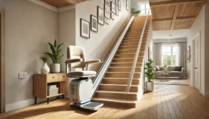 Treppenlifts in einem Einfamilienhaus