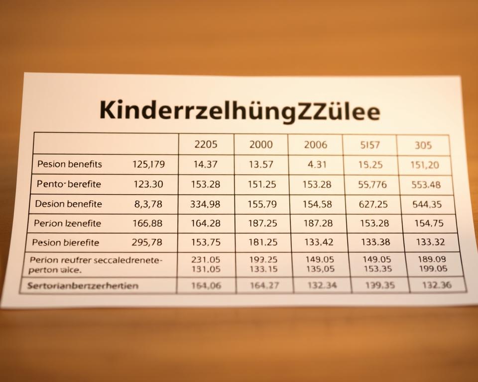 Kindererziehungszeiten Tabelle