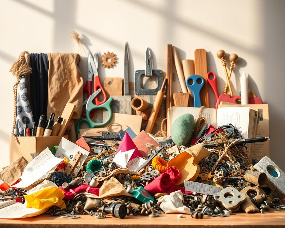 Materialien für Upcycling