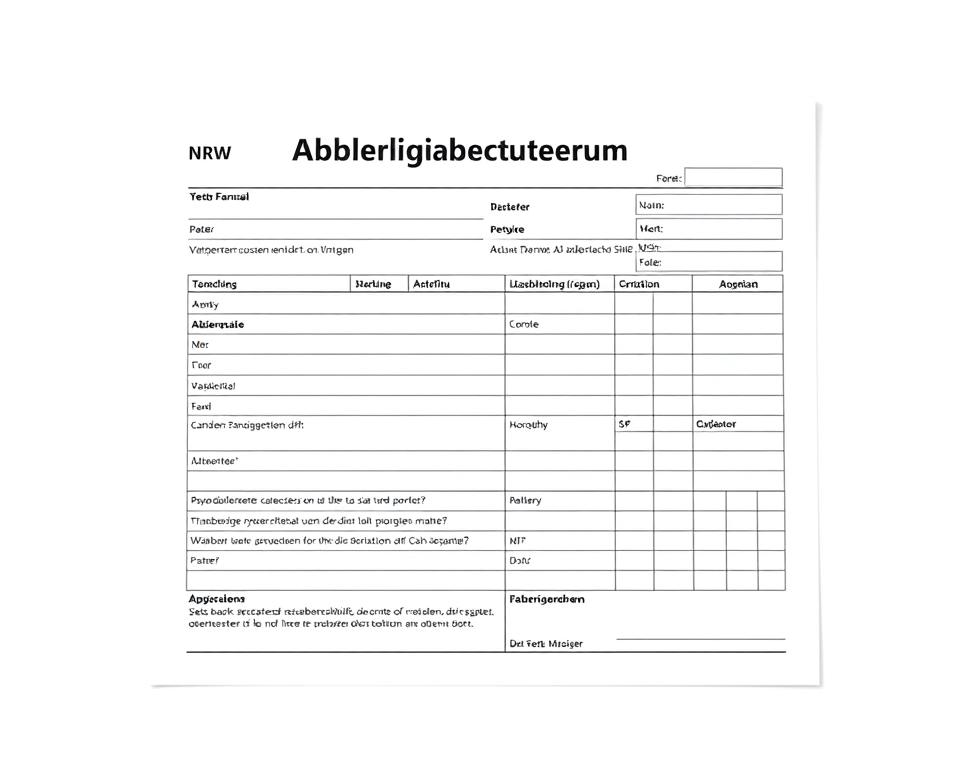 Nachbarschaftshilfe NRW Abrechnungsformular