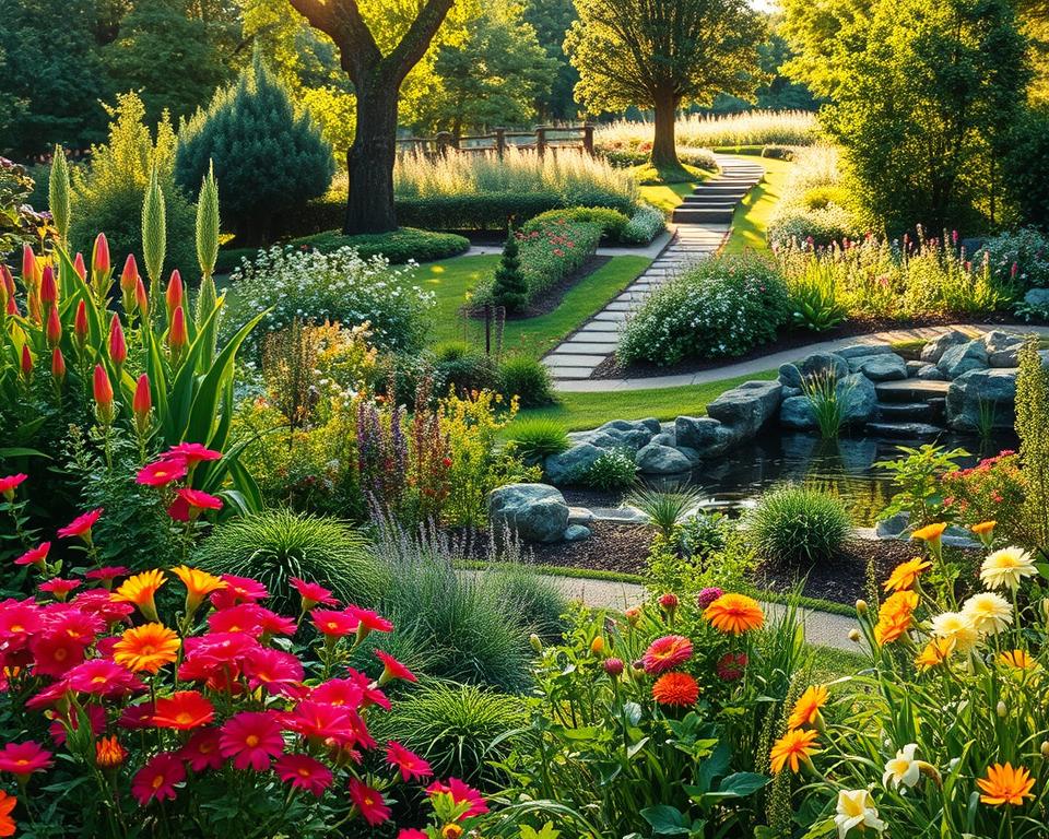 Verschiedene Gartenstile im Vergleich