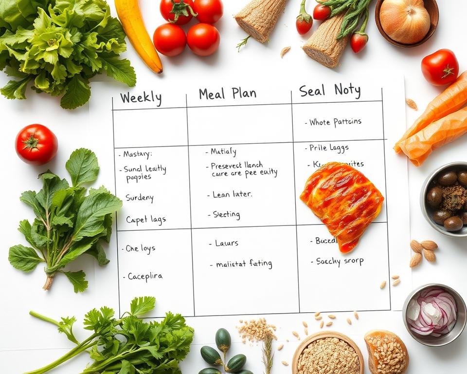 gesunde Ernährung Wochenplan