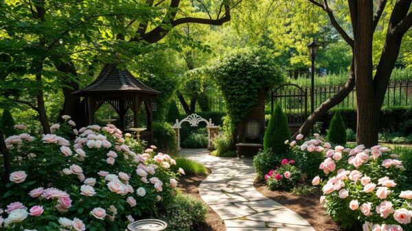 kleiner romantischer garten gestalten