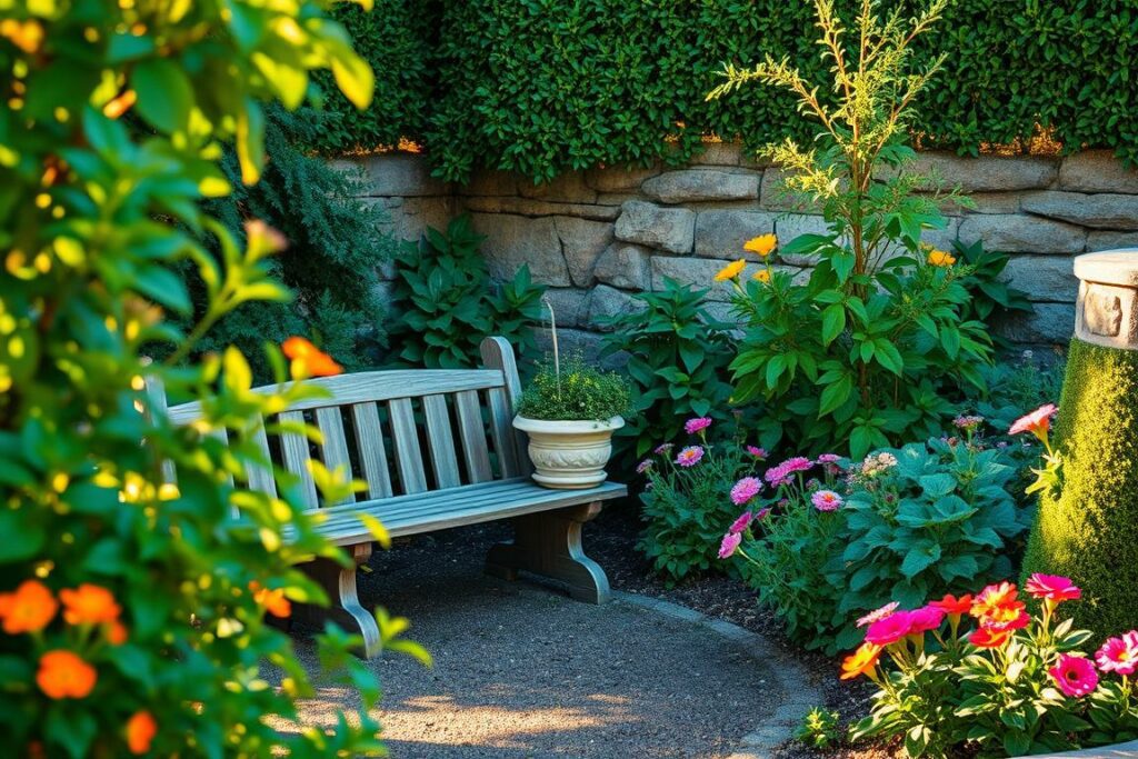 tote ecke im garten gestalten