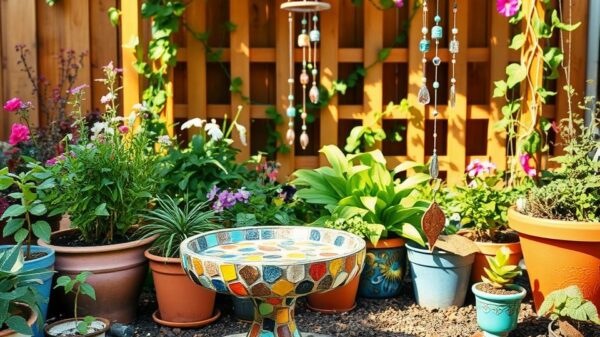 upcycling ideen gartendeko selber machen