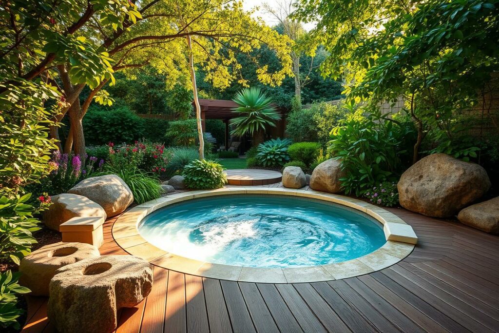 whirlpool ecke im garten gestalten