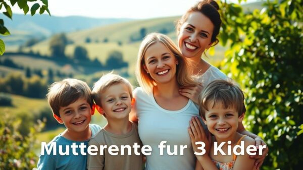 wie hoch ist die mütterrente für 3 kinder